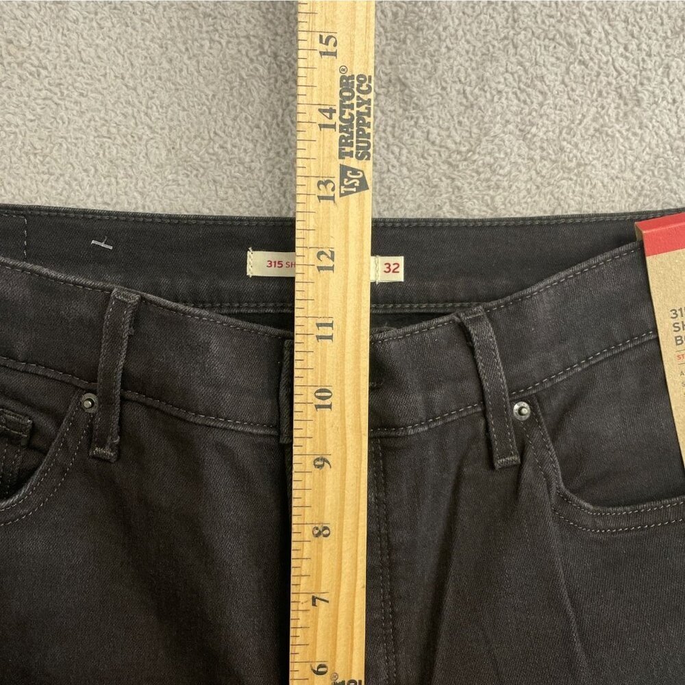 NEW Levis 315 Women's Size 32 Shaping Bootcut Jeans Black Stretch - Picture 4 of 10
